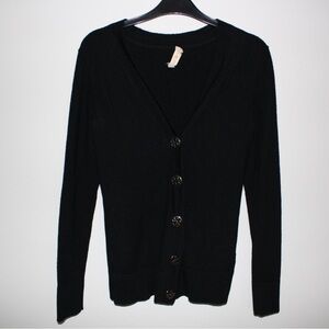 Tory Burch Merino Wool V-Neck Cardigan